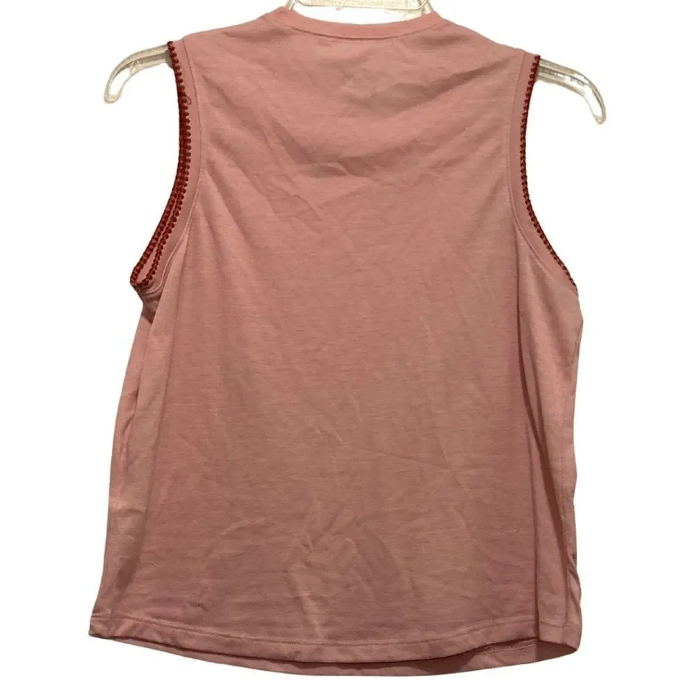 Nike Yoga Crochet Tank Top in Pink